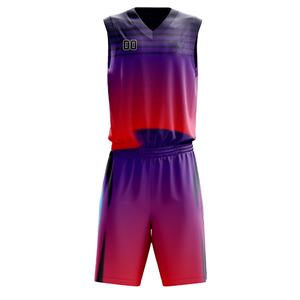 Vêtements de basketball respirants 100% polyester, maillot de basketball personnalisé, uniforme de basketball pour enfants - Product Image 5