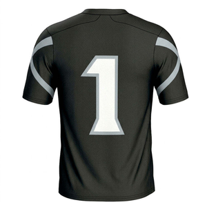 เสื้อฟุตบอลอเมริกันดีไซน์ใหม่สั่งทำได้-โพลีเอสเตอร์ 100% ระบายอากาศได้ดี ป้องกันแบคทีเรีย พร้อมสกรีนชื่อทีมและโลโก้ด้านหน้า - Product Image 2