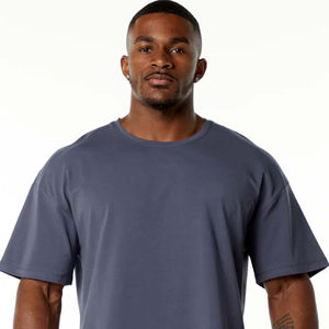 Camisetas Lisas Oversize de Algodón 100% de 300Gsm de Manga Corta, Ecológicas y Transpirables, con Estampado Puff, Corte Holgado para Hombre al por Mayor - Product Image 5