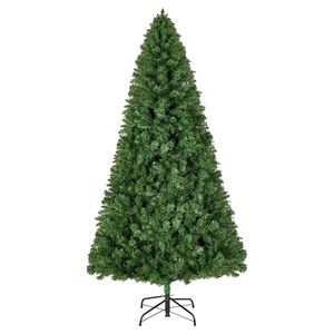 Albero di Natale Artificiale da 180 cm con 1250 Punte di Rami, Decorazione Festiva Completa, Base in Metallo Robusta per Casa e Feste - Product Image 1