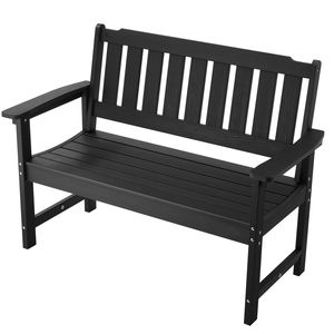 Panchina da Parco Impermeabile da 50,5 Pollici, Capacità 800 Libbre, Posti a Sedere per 2-3 Persone, Braccioli Larghi - Product Image 1