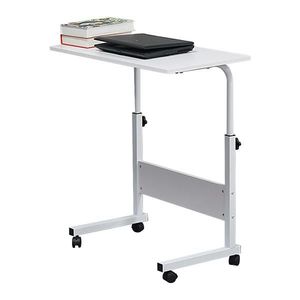 Tavolino da Caffè Rettangolare Bianco Convertibile e Rimovibile con Ripiano in Truciolato P2 da 15 mm e Struttura in Acciaio, con Vano Contenitore per Uso Domestico - Product Image 6