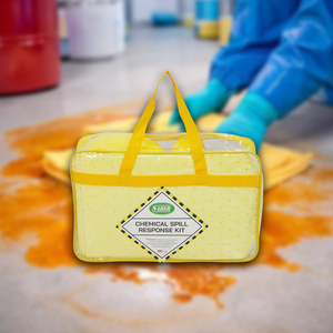 15L Portable Chemical Spill Kit Soft Bag Hazmat Absorbent Pads & Socks PPE for Acid/Liquid Spill Industrial Use - Product Image 3