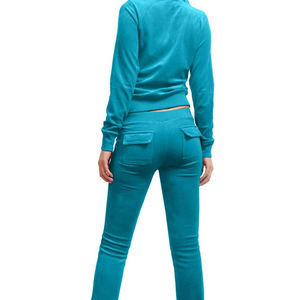 Ensemble de survêtement sportif rouge et blanc de haute qualité pour femmes, en satin, nylon et coton, vente en gros - Product Image 2