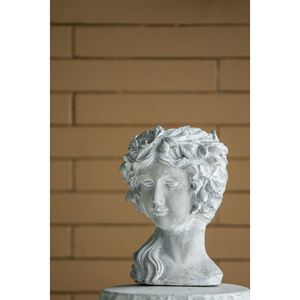 Jardinière murale en ciment 8'' x 9'' x 11,5'' pour intérieur et extérieur, décoration de jardin, pots et jardinières à fleurs - Product Image 5