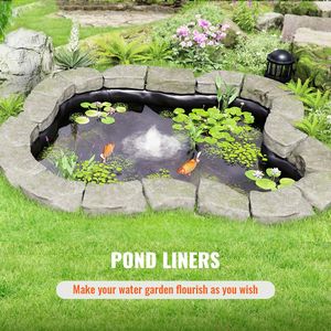 20 X 25 ft Pond Liner 45 Mil Thick Pliable EPDM <b>Material</b> Easy Cutting <b>Waterproof</b> Membrane for Fish Koi Ponds Waterfall - Product Image 6