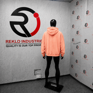 Sudadera con capucha extragrande con cremallera completa, color melocotón, de tejido texturizado en relieve, de gramaje alto, estilo streetwear, con mangas desgastadas, casual, unisex - Product Image 4