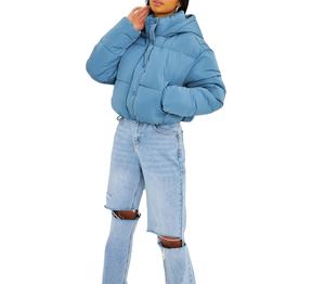 Veste matelassée courte pour femme, vêtements chauds d'hiver, fabricants professionnels, imperméable, manches longues, vente en gros de vestes matelassées, service - Product Image 6