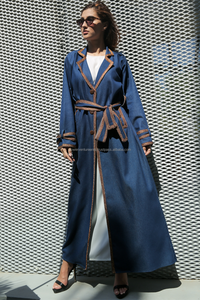 Abaya de Mezclilla de Alta Calidad para Mujer, Vestido de Manga Larga, Ropa Modesta, Proveedor Mayorista Personalizado OEM - Product Image 6