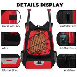 Bolsas de Béisbol Ligeras de Primera Calidad, Venta Directa de Fábrica, Bolsas de Béisbol Portátiles - Product Image 2