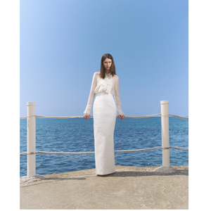 Nueva Tendencia 2026, Faldas para Mujer, Cintura Alta, Falda Larga OPALINE, Elegante, ODM, Faldas Largas hasta el Suelo, Lino Premium - Product Image 1