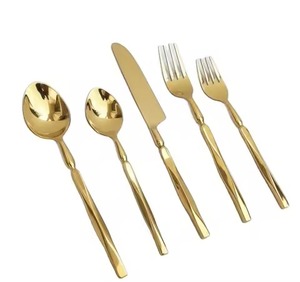 ชุดช้อนส้อมมีดสแตนเลสสำหรับงานเลี้ยงแบบหนัก ทนทาน ผิวเงา - Product Image 5