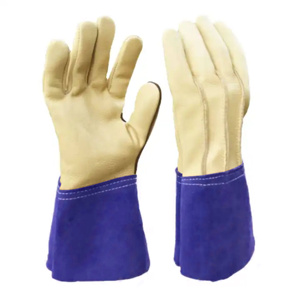Gants de soudeur en cuir pleine fleur de qualité supérieure, réfléchissants, ignifuges, pour la construction et la lutte contre les incendies - Product Image 5