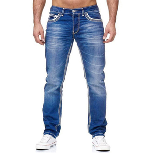 Pantalones Vaqueros de Mezclilla a la Moda para Hombre, Pantalones Cargo de Mezclilla, Pantalones Vaqueros Personalizados de Alta Calidad para Hombre, Pantalones Lisos Ajustados y Elásticos - Product Image 5