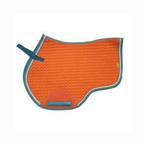 Tapis de selle et couvertures d'équitation personnalisés en tissu polaire, couleurs et logo sur mesure, tapis de selle équestre couleur orange personnalisée - Product Image 1