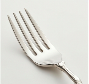 Juego de cubiertos de metal de diseño nórdico con acabado mate, apto para lavavajillas, con mango en forma de rama, para cubertería de boda. - Product Image 3
