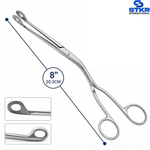 Juego de Pinzas para Catéter Magill, Instrumentos Quirúrgicos de Anestesia EMT, 6, 8 y 10 Pulgadas, para Bebés, Niños y Adultos, Acero Inoxidable Dentado - Product Image 2