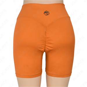 Shorts de fitness taille haute pour femmes grande taille Sexy hanche levage Gym Booty Shorts ceinture imprimée personnalisée shorts pour femmes de haute qualité - Product Image 3