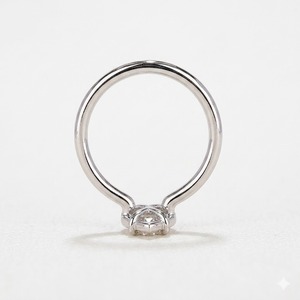 แหวนหมั้นทองคำ 10K พร้อมใบรับรอง IGI รุ่น VB-105SR เพชรทรงลูกแพร์ 3 กะรัต เพชรเลี้ยงในห้องปฏิบัติการ สี E ความสะอาด VS1 ของขวัญวันครบรอบ - Product Image 5
