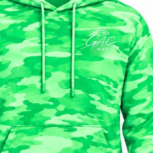 Sudadera con Capucha Verde Camuflaje para Hombre, Manga Larga, Estilo Casual Urbano, Bolsillo Canguro, Capucha con Cordón Ajustable, Ropa Personalizable - Product Image 5