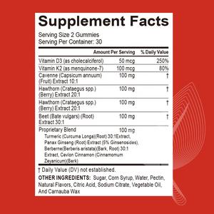 OEM/ODM Cayennepfeffer-Gummis für Beine, Herz und Blutgesundheit mit Vitamin E, D3+K2 und Traubenkernextrakten - Product Image 6