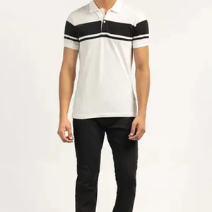 Camiseta de Golf de Manga Corta Lisa de Alta Calidad 100% Algodón con Logotipo Personalizado Bordado OEM, de Secado Rápido, Transpirable y sin Costuras para Hombre - Product Image 5