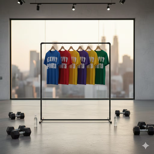 เสื้อยืดเร็กซ์ฟิต สปอร์ต รุ่นเฮฟวี่เวท แบบเรียบ สำหรับสกรีนลายเอง สไตล์วินเทจ ย้อมสีแบบแอซิดวอช ทำสีซีดแบบดิสเทรส สไตล์สตรีท สีดำ - Product Image 2