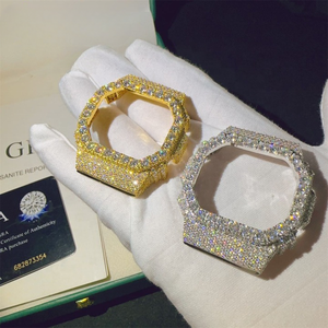 Diamond Tester Approved Moissanite Watch | VVS Luxury Iced Out Skeleton Wholesale - Product Image 1