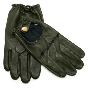 Gants de conduite en cuir pour hommes, prix bas, qualité supérieure, hiver, fabriqués au Pakistan, mode, coupe-vent, fausse fourrure, gants de conduite d'hiver pour hommes - Product Image 4