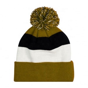 Gorros unisex personalizados de calidad superior al por mayor gorro multicolor gorro de invierno gorro de punto para hombres y mujeres bordado - Product Image 1
