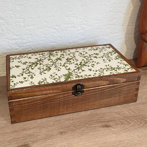 Petite boîte en bois imprimée pour outils, boîte à bijoux, boîte de rangement pour atelier, boîtes de rangement décoratives - Product Image 5