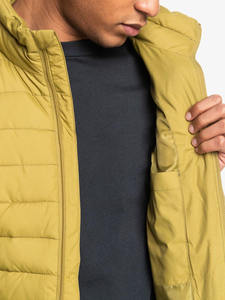 <b>Men's</b> Hooded Bubble <b>Jacket</b> Waterproof Breathable Quick-Dry 100% Polyester Casual Full-Zip Winter Outerwear - Product Image 5