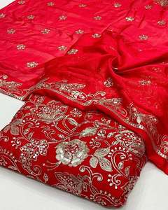 Wholesale Sequin Embroidery <b>Fabric</b> Export Quality Mesh Net Garment Textile For Importers And Bulk Buyers - Product Image 4