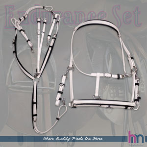 Ensemble complet de harnais pour cheval HM Global Premium PVC bleu, imperméable, pour course et endurance - Product Image 5