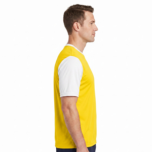 Camiseta de Fútbol Personalizada con Logotipo para Hombre, Cuello Redondo, Manga Corta, Fabricante OEM, Camisetas de Fútbol Sublimadas al por Mayor - Product Image 3