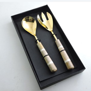 Acacia Wood Handmade with Gift Box Good Quality Salad Server or Salad Spoons <b>Kitchen</b> Accessories <b>Gadgets</b> Tableware Decor Use - Product Image 2