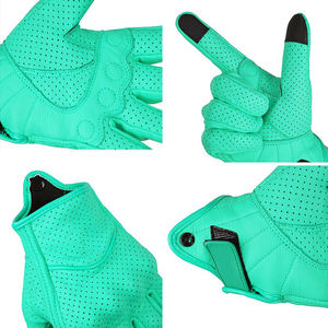 Gants de moto en cuir en gros pour la course, avec logo personnalisé, protection intégrée - Product Image 5