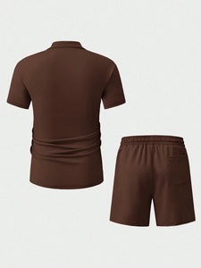 Survêtement à capuche pour homme grande taille, 2-en-1, color block, manches longues, taille élastique, décontracté, respirant, en polyester - Product Image 4