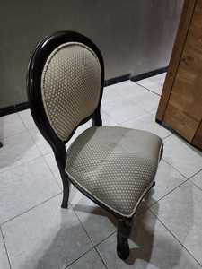 Chaise de salle à manger classique avec structure en bois, dossier en corde et roulettes, idéale pour restaurant, café, maison - Product Image 6