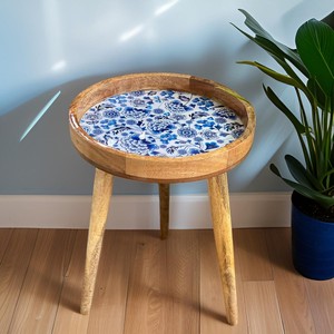 Handcrafted Mango Wood Round Side <b>Table</b> with Storage - Wholesale India - Product Image 2