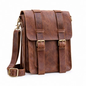 <b>Small</b> Real Leather Messenger <b>Bag</b> Crossbody Shoulder <b>Bag</b> Vintage Satchel Laptop Work <b>Bag</b> Unisex Travel Durable <b>Sport</b> Handmade - Product Image 4