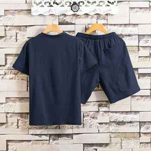Ensemble de polos pour hommes, directement de l'usine, avec t-shirt et short, vêtements de sport en coton premium, fabricant de marques privées - Product Image 3