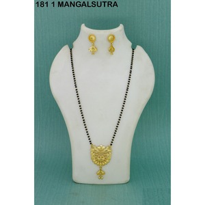 Venta al por mayor chapado en oro formando colgante largo Mangalsutra uso diario acabado dorado Mangalsutra boda tradicional Mangalsutra - Product Image 6