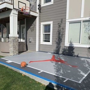 Fabricant de carreaux à emboîtement modulaires en PP 3x3 faciles à installer pour l'extérieur, antidérapant, pour l'arrière-cour, terrain de basket, terrain de futsal - Product Image 3