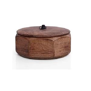 Boîte à chapati en bois au design magnifique, conteneur à roti fait main avec couvercle pour la cuisine et la table à manger à des prix compétitifs - Product Image 3