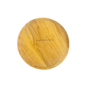 Plat de service en bois naturel durable de conception moderne faite à la main pour la maison et le café - Product Image 2