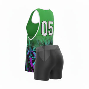 Traje de competición para hombre y mujer, de secado rápido, para entrenamiento, maratón, uniforme de atletismo con sublimación para equipos - Product Image 3