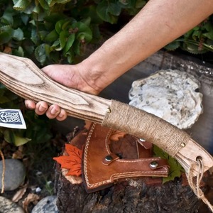 oem custom design hatchet Wooden handle splitting <b>axe</b> Handcrafted firewood hatchet Premium <b>wood</b> splitting tool - Product Image 6