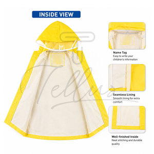 Veste de pluie sur mesure de haute qualité, légère, pour homme et enfant, couleur personnalisée, vente chaude - Product Image 4