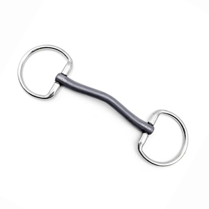 Mors de cheval en titane sur mesure avec anneau fixe et embout sculpté, équipement équestre haut de gamme, qualité export du fabricant - Product Image 1
